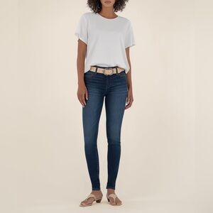 Kut from the Kloth Dark Blue Mia Toothpick Skinny Jeans